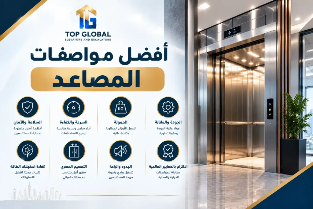 افضل مواصفات المصاعد